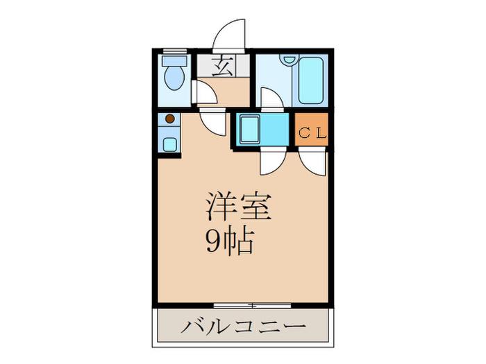 レジデンス苅田(ワンルーム/2階)の間取り写真