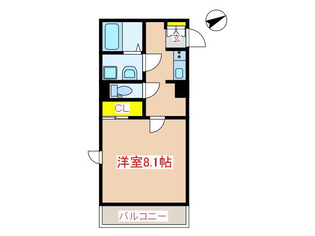 ヴィーナス25(1K/1階)の間取り写真