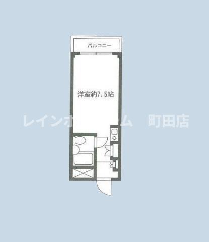 M1ハイツ(ワンルーム/3階)の間取り写真