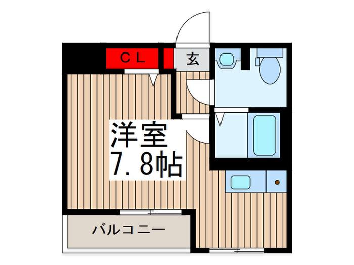 エミネックス蕨南町(ワンルーム/2階)の間取り写真