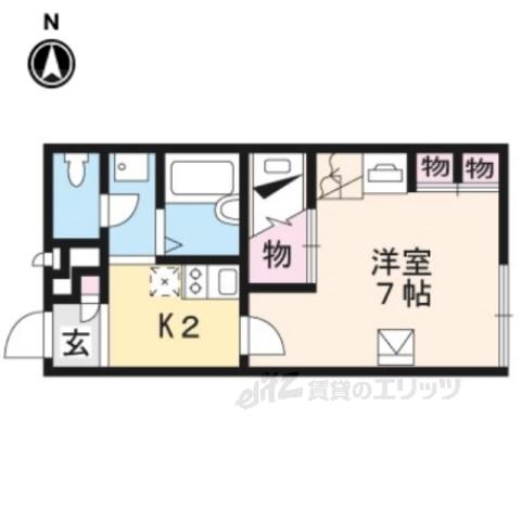 レオパレスジョイ大井(1K/2階)の間取り写真