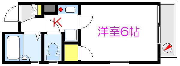セントエルモ三ノ輪(1K/5階)の間取り写真