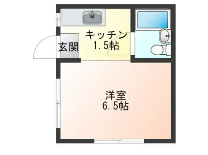 コーポ細川(1K/1階)の間取り写真