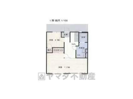 コーポエクセルⅠ(1LDK/1階)の間取り写真