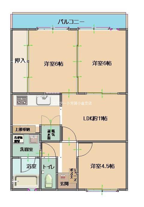 アーバンライフSOMA(3LDK/6階)の間取り写真