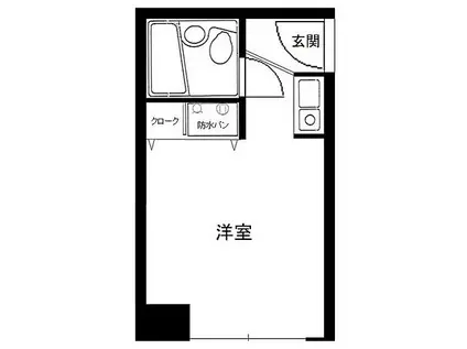 クリオ鶴見ファースト(ワンルーム/7階)の間取り写真