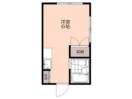 メゾン佐々木(ワンルーム/3階)の間取り写真