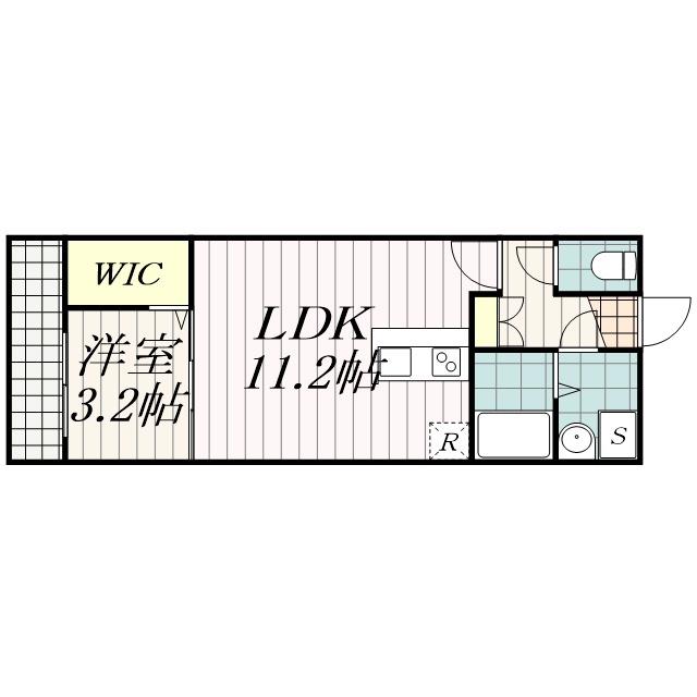 明幸3番館(1LDK/1階)の間取り写真