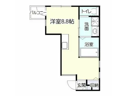 ルヴェル天保山(ワンルーム/7階)の間取り写真