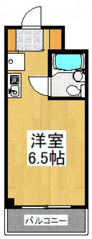 ハイツト-カンド-(ワンルーム/1階)の間取り写真