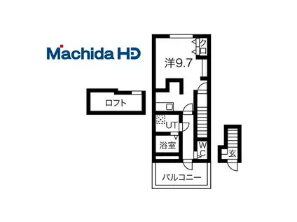 あんしん小畑町08-13001(ワンルーム/2階)の間取り写真