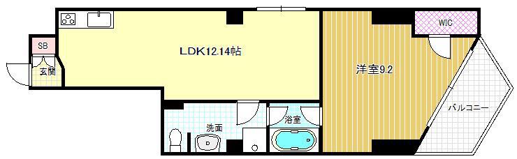 アリス・シアターシップ(1LDK/3階)の間取り写真
