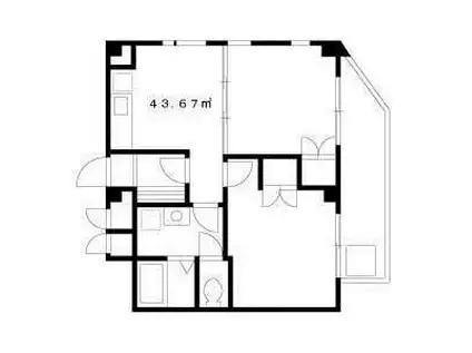 エトーレ武蔵関(2DK/3階)の間取り写真