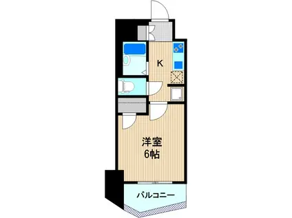 アルテシモアクアリンクヴィスタ(1K/9階)の間取り写真