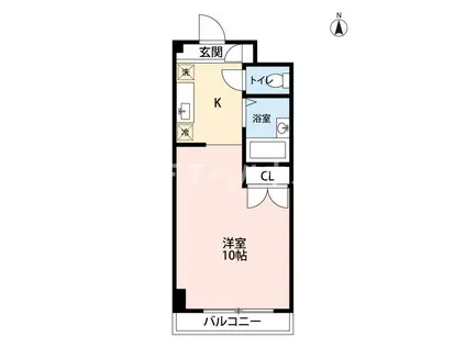 実籾フラッツ(1K/1階)の間取り写真