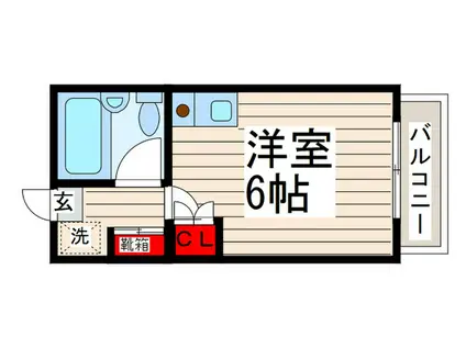 コーポエトランゼII(ワンルーム/2階)の間取り写真