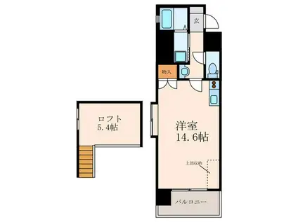 オリエンタル三萩野公園(ワンルーム/8階)の間取り写真