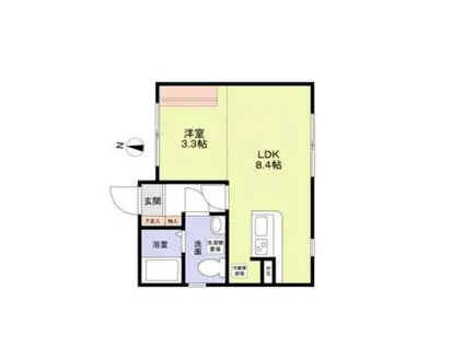 ラ・フォート元町中華街(1LDK/5階)の間取り写真