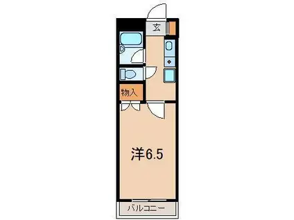 ホーユウコンフォルト南福島(1K/3階)の間取り写真