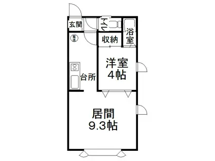 ARM11(1DK/2階)の間取り写真