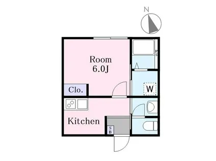 J-MAISON東村山(1K/1階)の間取り写真