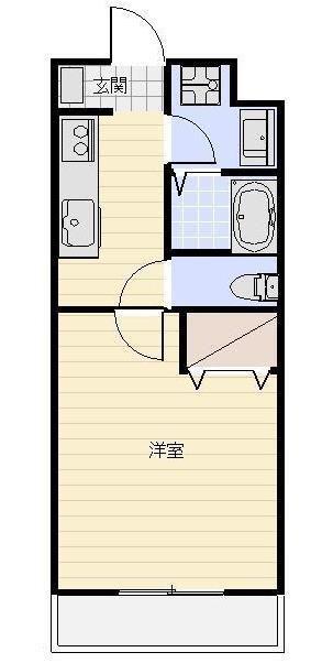 MAISON SKYHAWK II(1K/1階)の間取り写真