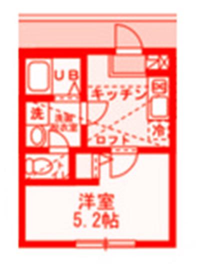 BERGHAUS SHONAN TSUJIDO(1K/1階)の間取り写真