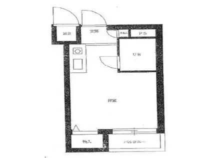 トーシン・フェニックスマンション永福町(ワンルーム/2階)の間取り写真