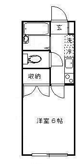 コーマンスーツ(1K/1階)の間取り写真