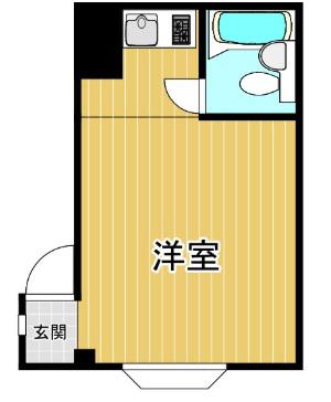 ペルテ長居(ワンルーム/3階)の間取り写真