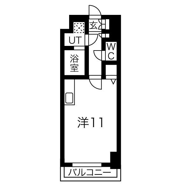 サンヴァーリオ仙台駅東(ワンルーム/10階)の間取り写真