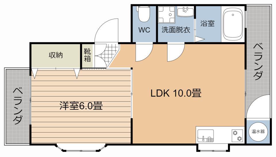 ラフォーレ・A(1LDK/3階)の間取り写真