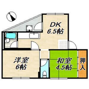 ACESUMA(2DK/1階)の間取り写真