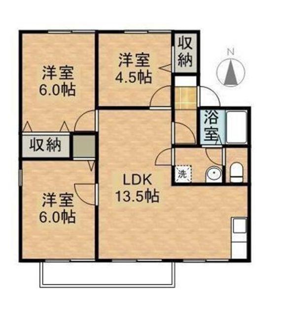 グレープハウス(3LDK/2階)の間取り写真