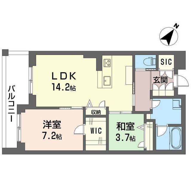 ドッゴミーム(2LDK/4階)の間取り写真