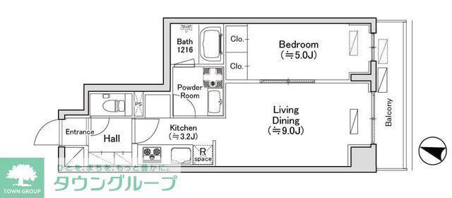 ディオスプラド(1LDK/1階)の間取り写真