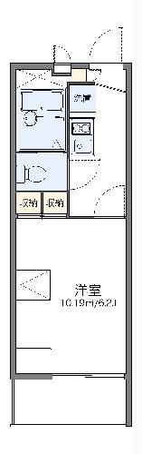 レオパレス舞浜(1K/2階)の間取り写真