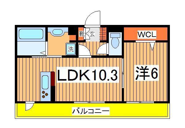 DEARESTⅡ(1LDK/1階)の間取り写真