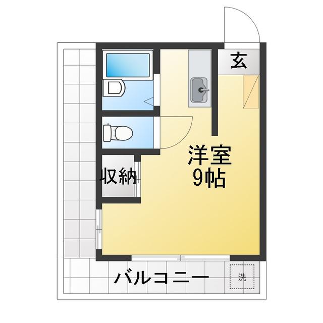 メゾンシルエラ(ワンルーム/3階)の間取り写真