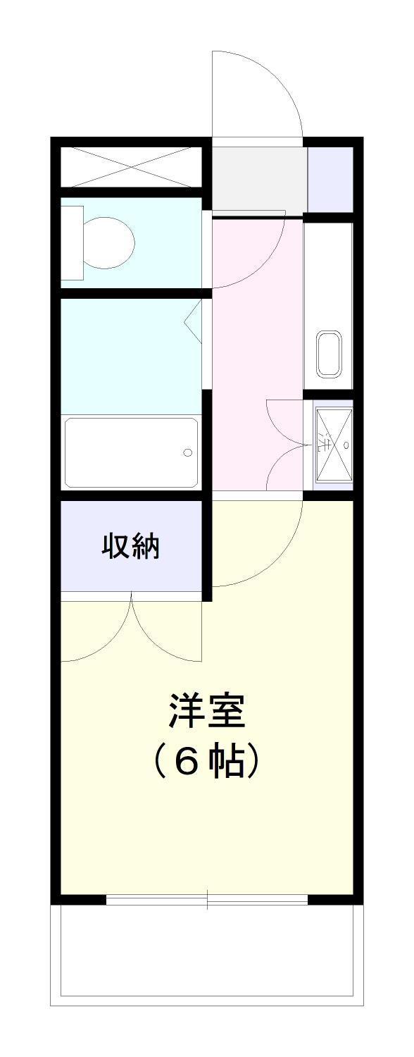バディマンション東茂原(1K/4階)の間取り写真