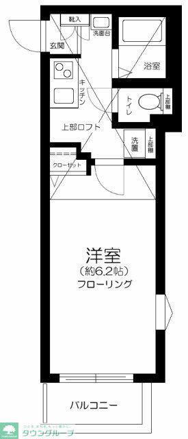 レーヴ中村橋(1K/3階)の間取り写真