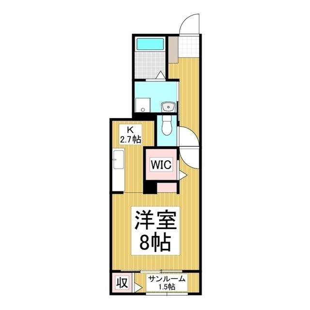 SK-FRONT(1K/1階)の間取り写真