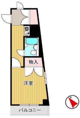 JLBグランエクリュ行徳駅前(1K/3階)の間取り写真