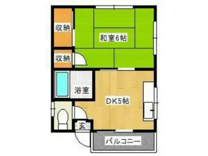 レジデンス・ナンバ(1DK/3階)の間取り写真