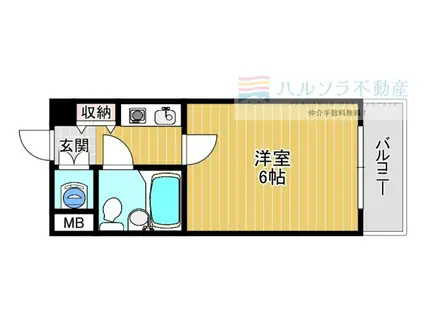 メゾンエイコーA棟(1K/5階)の間取り写真