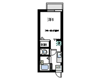 スワパーク(1K/1階)の間取り写真
