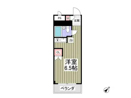 みずほマンション(ワンルーム/3階)の間取り写真