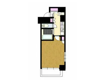 スカイコート日本橋浜町第3(1K/2階)の間取り写真