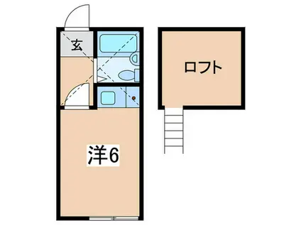 ドルフ希望が丘(ワンルーム/1階)の間取り写真