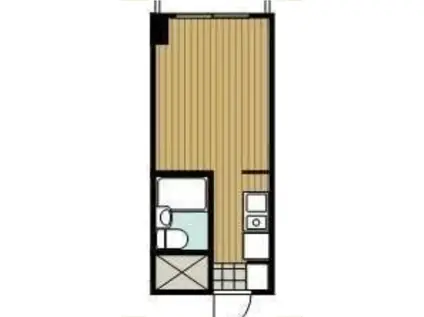 カレッジハイツASAKAII(ワンルーム/3階)の間取り写真